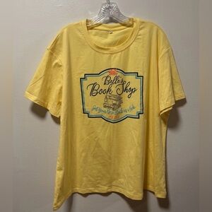 NWOT Belles Book Shop T Shirt Short Sleeve Disney. Belle Beauty And The Beast
